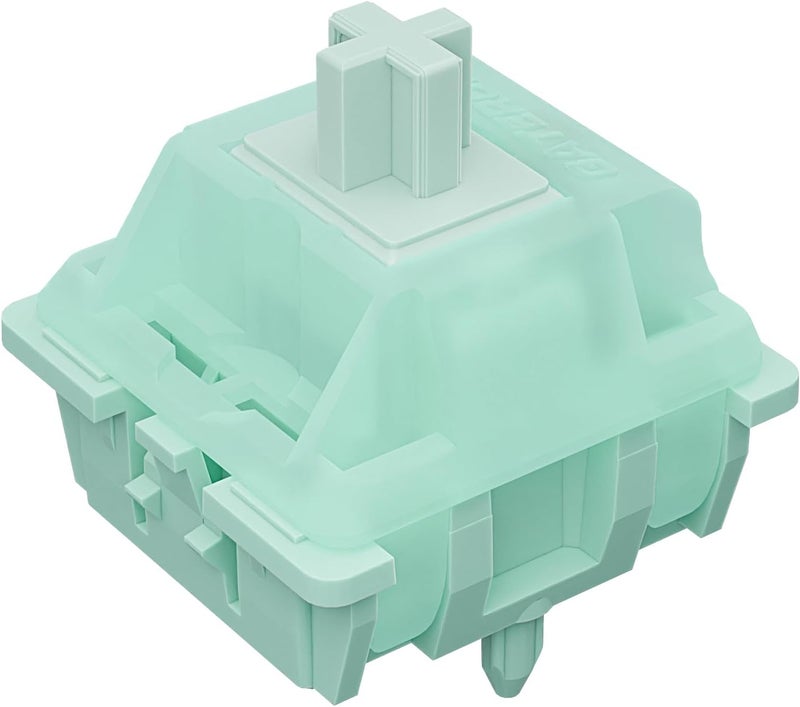 GUYEKS Gateron Mint Green Linear Keyboard Switches,5 Pin Pre-lubed 22mm Dual-Stage Spring RGB LED 55gf Switches for MX Mechanical Keyboard(10PCS) - Image 1